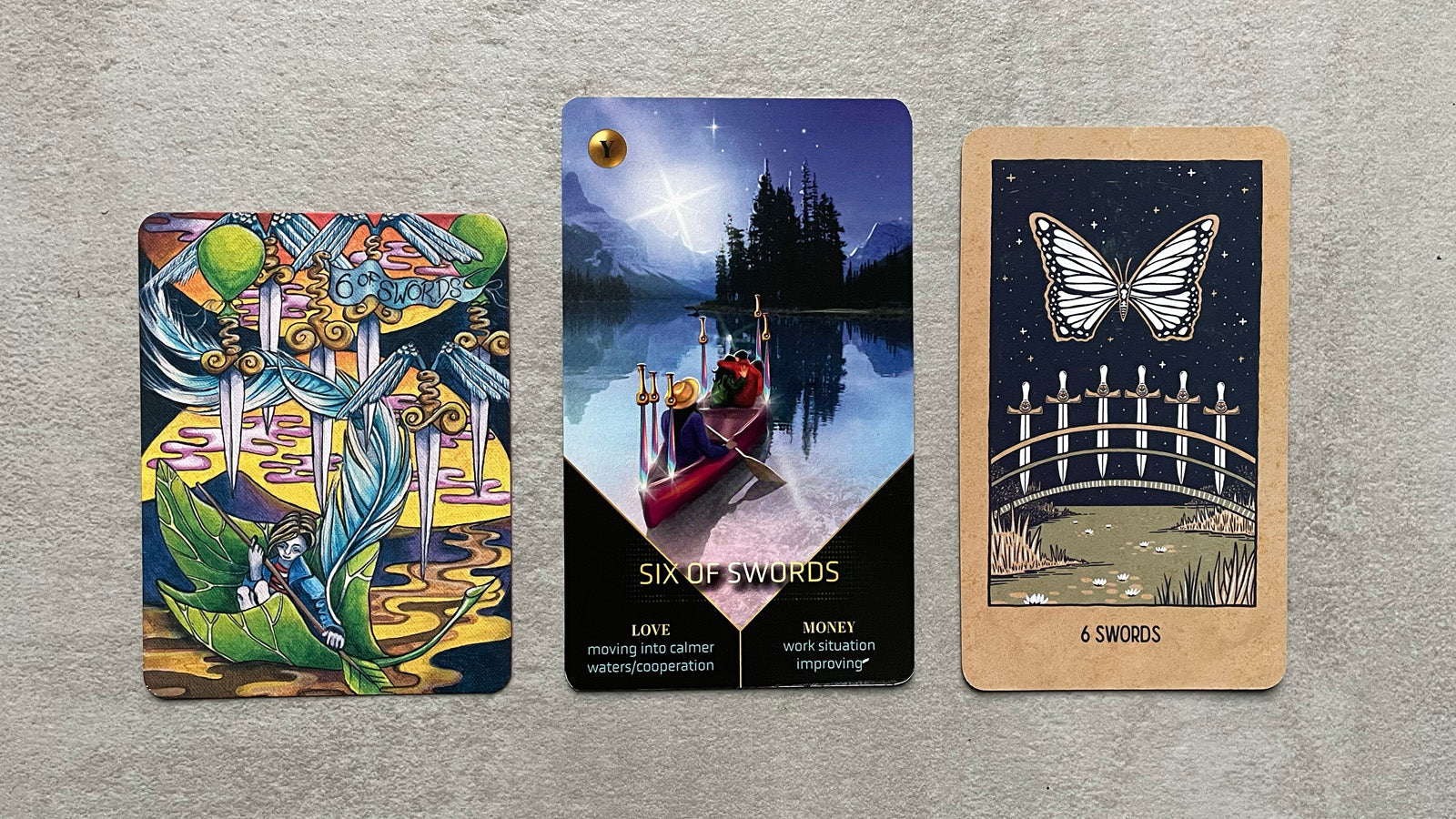 6 of Swords: Let go & move on towards freedom