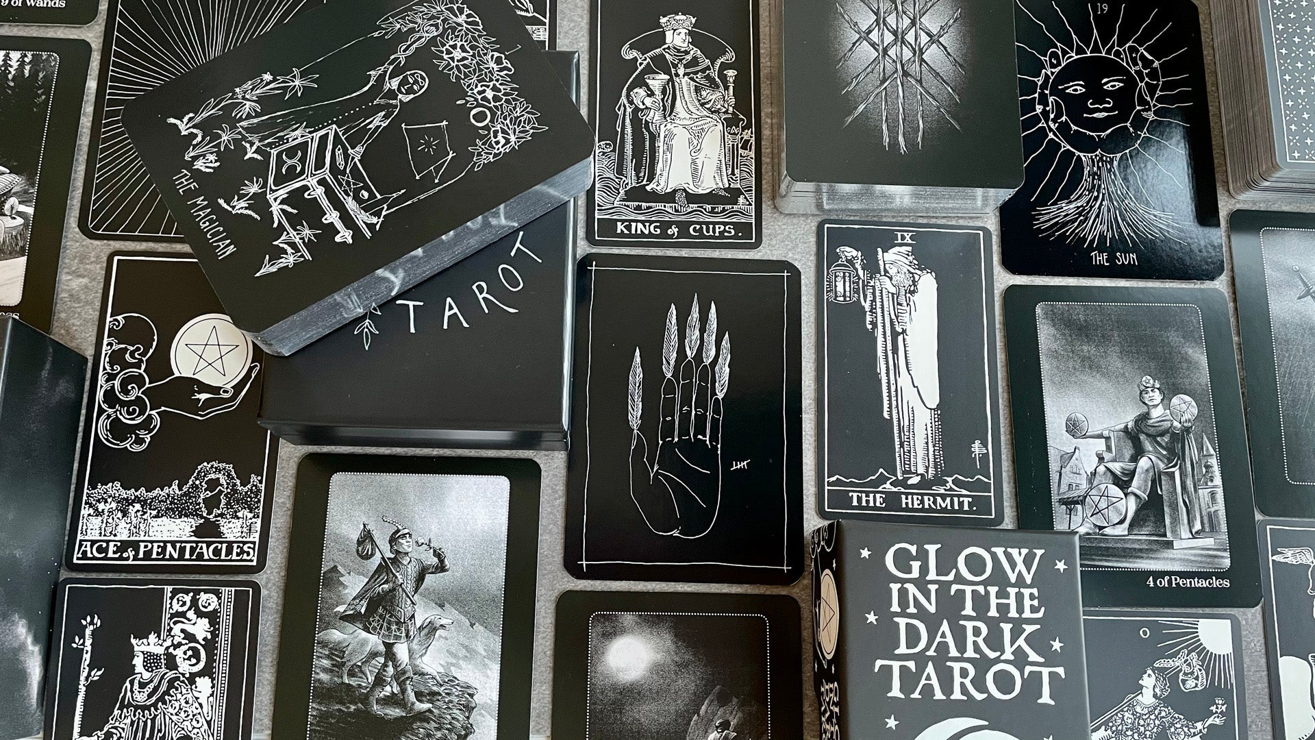 Black and White Tarot cards