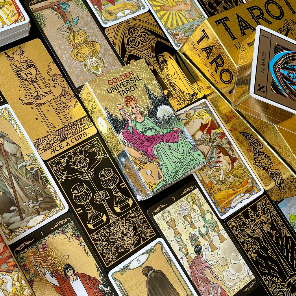 Gold Tarot cards
