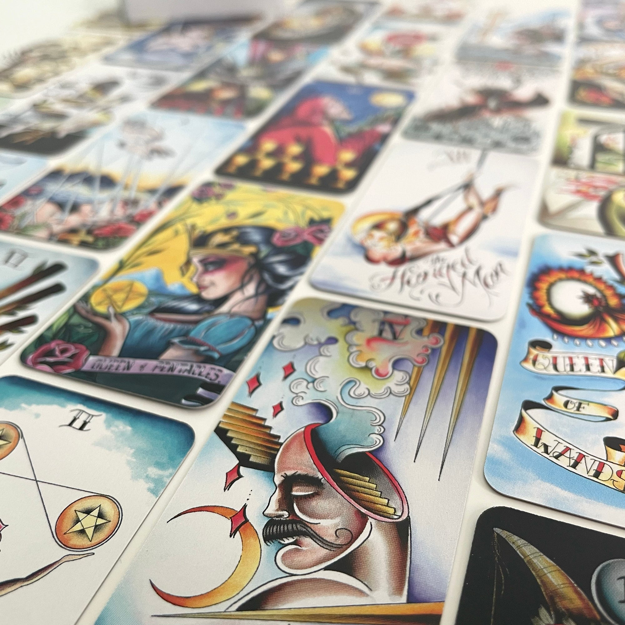 Eight Coins' Tattoo Tarot Borderless Miniature Edition