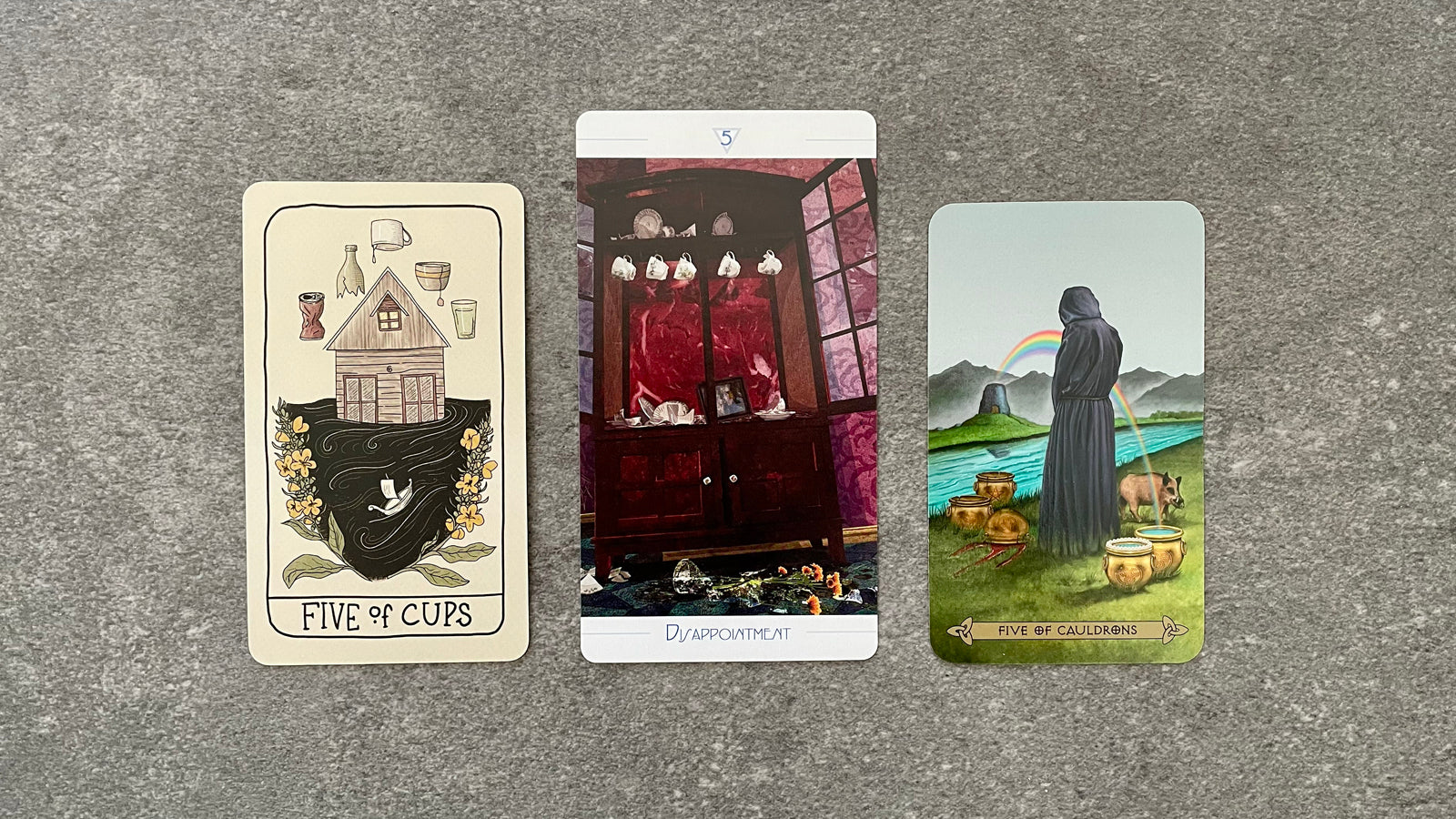 5 of Cups: Feel it. It will pass.