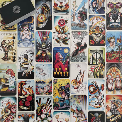 Eight Coins' Tattoo Tarot Borderless Miniature Edition