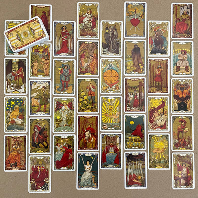 Golden Art Nouveau Tarot Mini