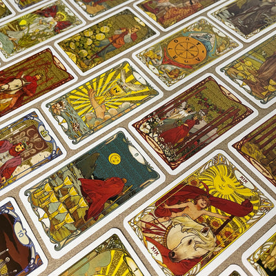 Golden Art Nouveau Tarot Mini