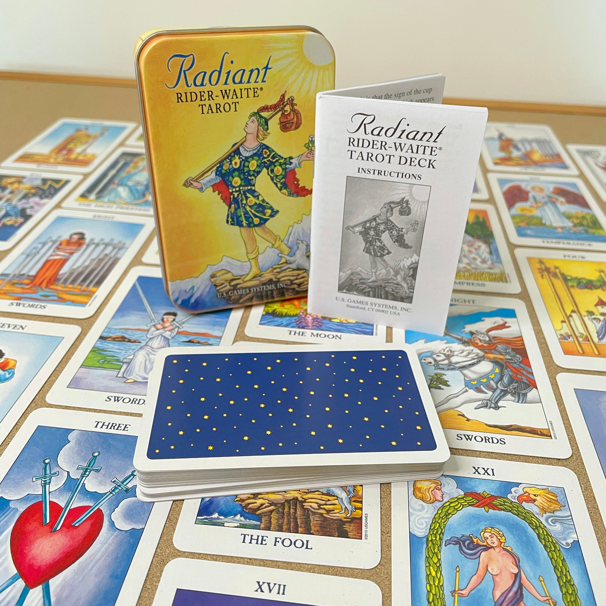 Radiant Rider-Waite Tarot in a Tin